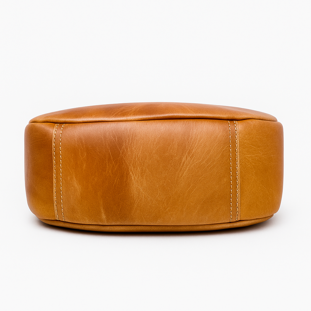 Leather Hobo Bucket Bag